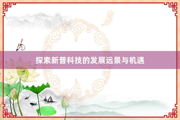 探索新普科技的发展远景与机遇